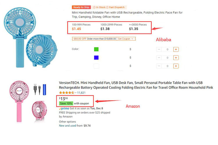 Mini USB portable fan